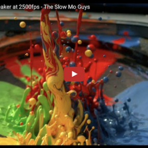 Farbe in einem Lautsprecher: The Slow Mo Guys